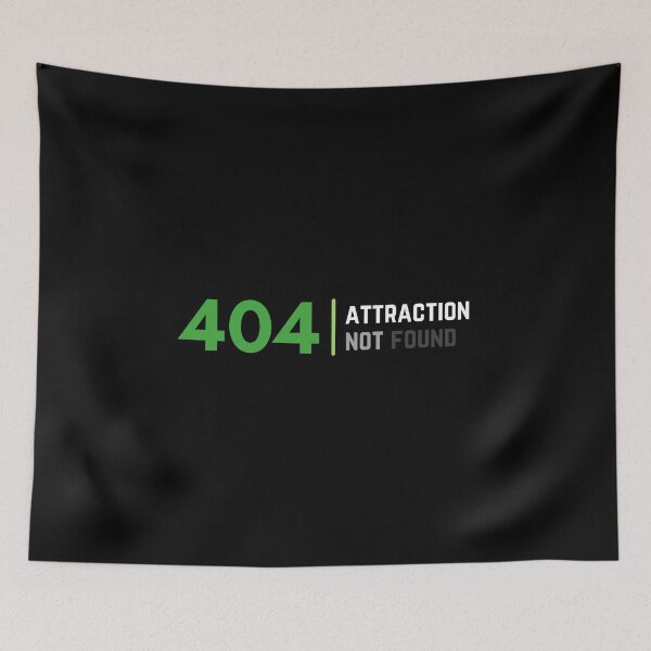Item preview, 404 Aro Attraction Not Found. Aromantic Pride designed and sold by Subtle Pride Shop.