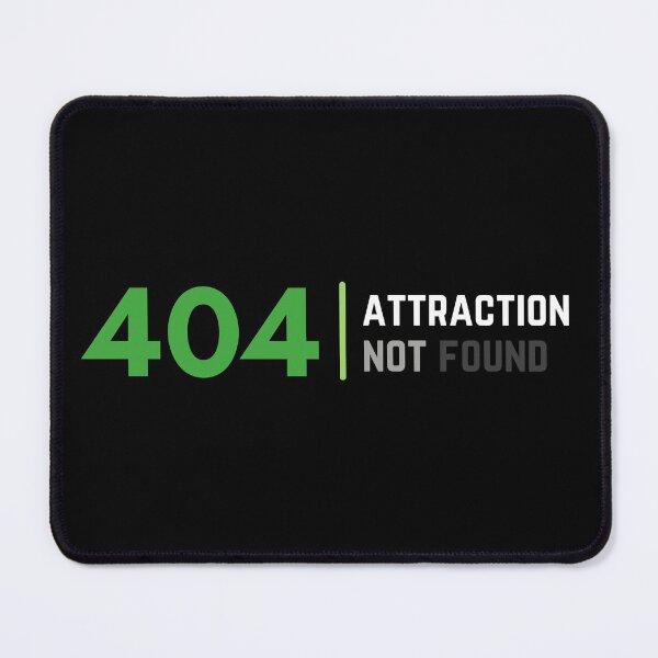 Item preview, 404 Aro Attraction Not Found. Aromantic Pride designed and sold by Subtle Pride Shop.