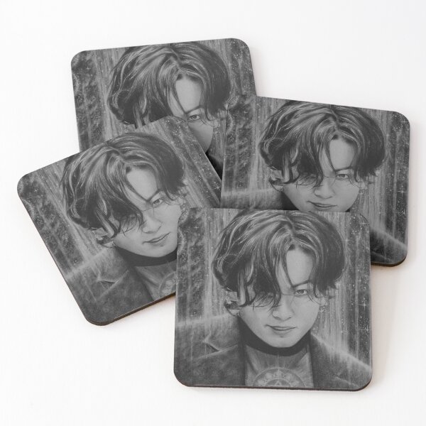 Item preview, Jungkook (black and white)  designed and sold by simranspace.