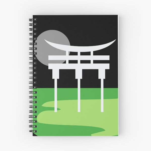 Item preview, Japanese Torii Gate Landscape Aro. Aromantic Pride designed and sold by Subtle Pride Shop.
