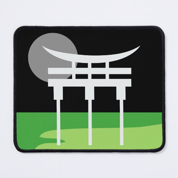 Item preview, Japanese Torii Gate Landscape Aro. Aromantic Pride designed and sold by Subtle Pride Shop.