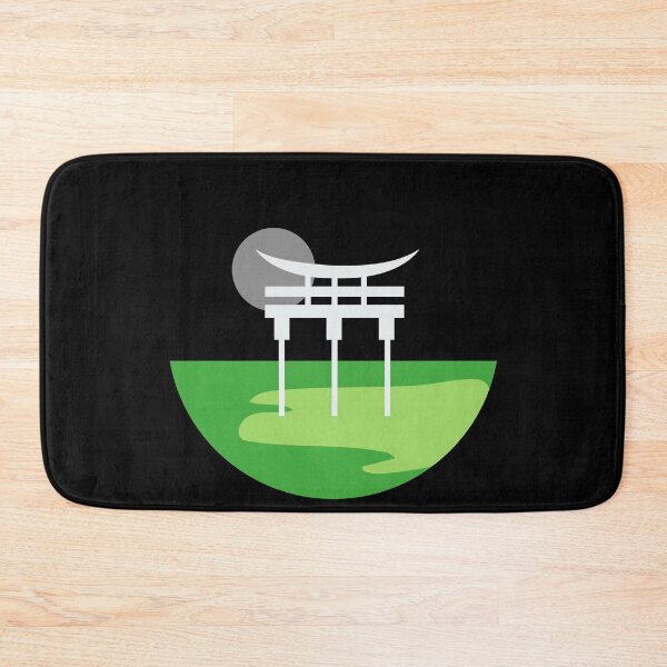 Item preview, Japanese Torii Gate Landscape Aro. Aromantic Pride designed and sold by Subtle Pride Shop.