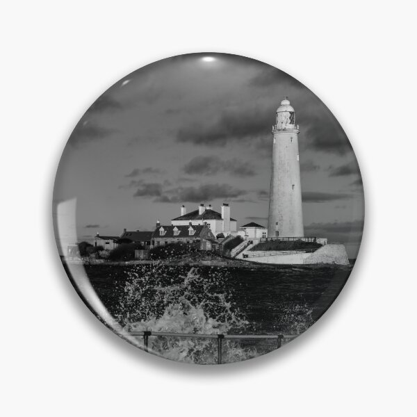 Item preview, Saint Mary's Lighthouse In Monochrome designed and sold by axp7884.