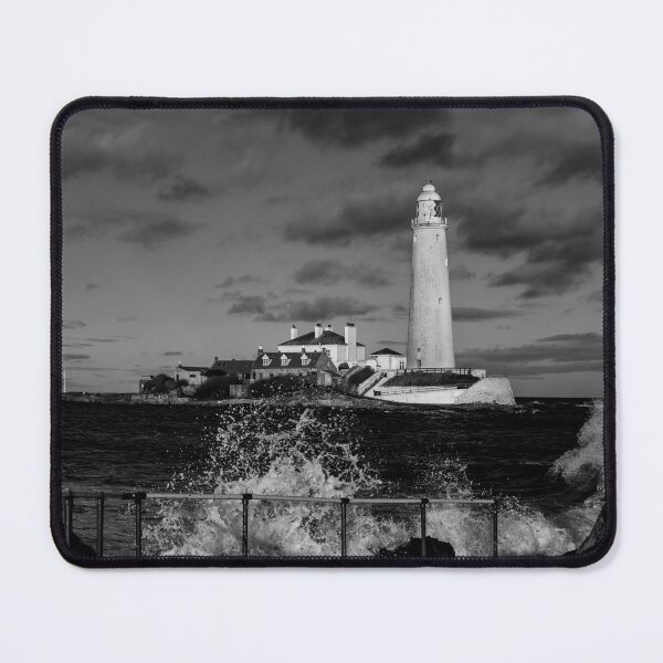 Item preview, Saint Mary's Lighthouse In Monochrome designed and sold by axp7884.