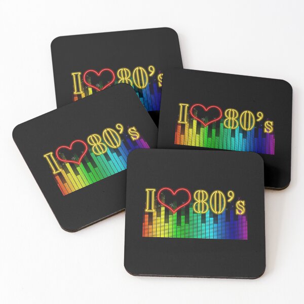Item preview, I Love The Eighties - Retro 80s Sign Music design designed and sold by TopRatedDesigns.