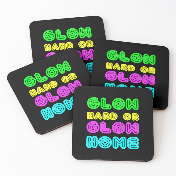 Item preview, Glow Hard or Glow Home Funny Birthday Party design designed and sold by TopRatedDesigns.