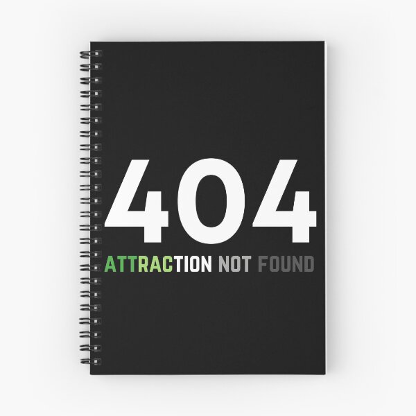 Item preview, 404 Aro Attraction Not Found. Aromantic Pride designed and sold by Subtle Pride Shop.