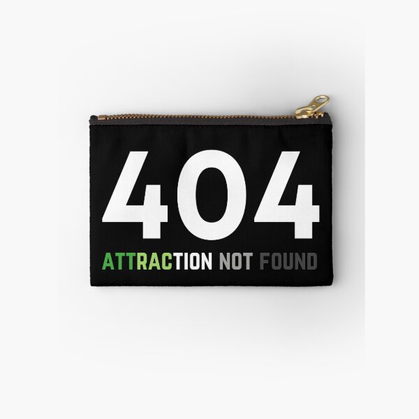Item preview, 404 Aro Attraction Not Found. Aromantic Pride designed and sold by Subtle Pride Shop.