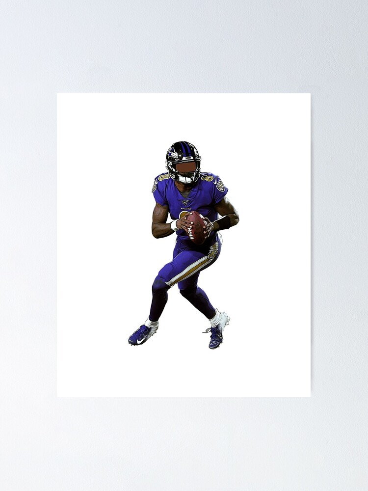 Lamar Jackson Running Touch Down Kids T-Shirt