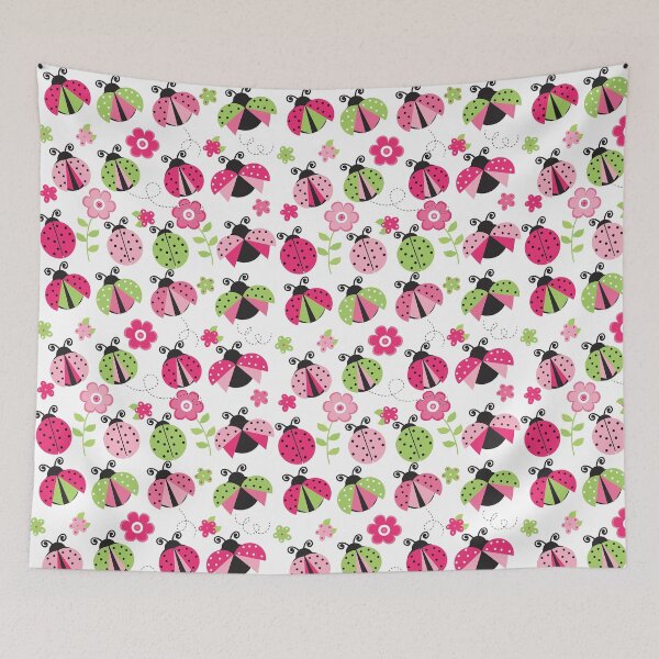 Item preview, Pink and Green Ladybugs designed and sold by AverilArt.