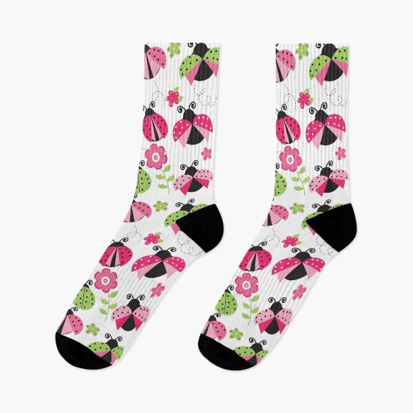 Item preview, Pink and Green Ladybugs designed and sold by AverilArt.