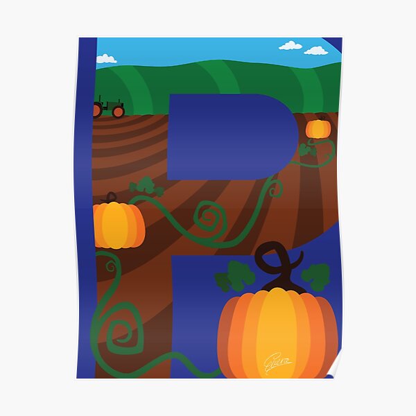 P is for Pumpkin Poster
