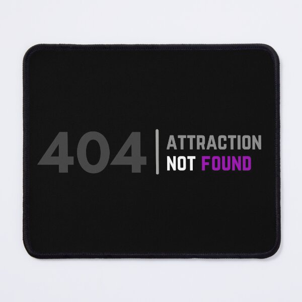 Item preview, 404 Aro Attraction Not Found. Aromantic Pride designed and sold by Subtle Pride Shop.