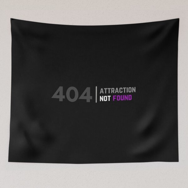 Item preview, 404 Aro Attraction Not Found. Aromantic Pride designed and sold by Subtle Pride Shop.