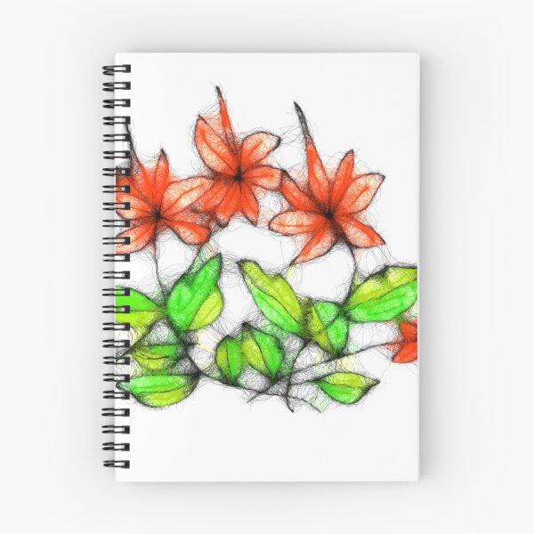 Item preview, Floral red pattern designed and sold by cuprum.