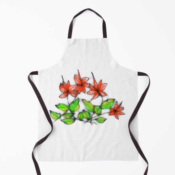 Item preview, Floral red pattern designed and sold by cuprum.