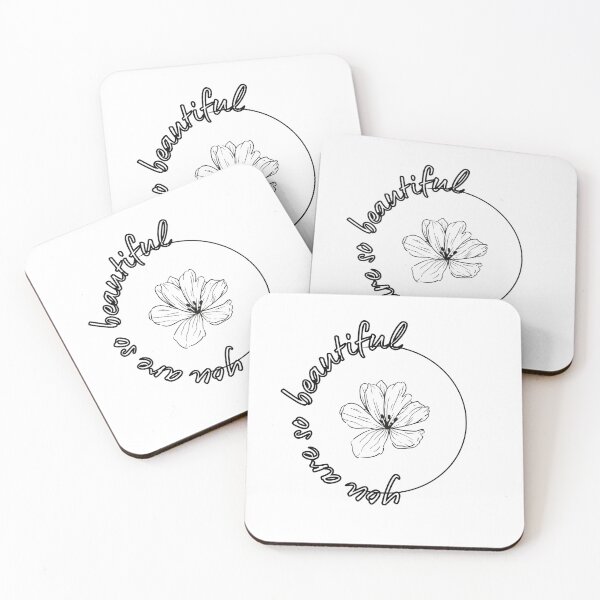 Item preview, You are so beautiful callygraphy quote with flower designed and sold by maplejoyy.