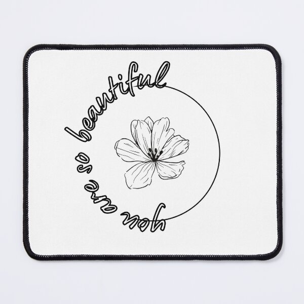 Item preview, You are so beautiful callygraphy quote with flower designed and sold by maplejoyy.