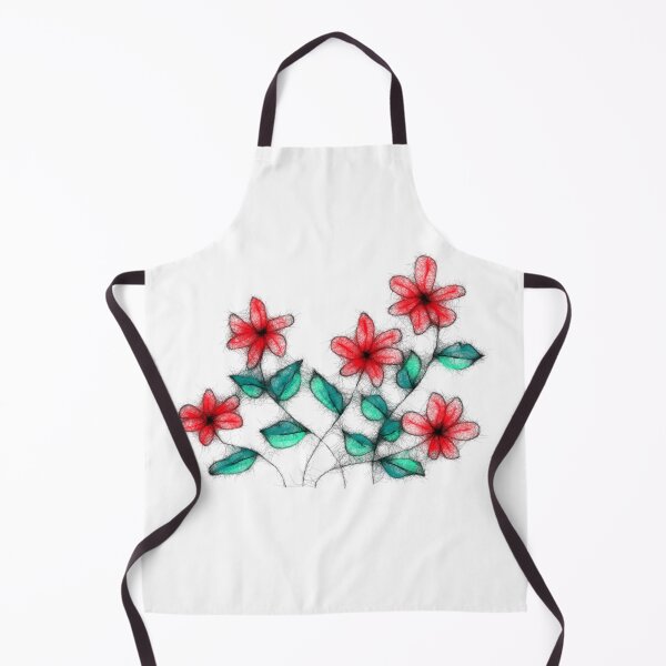 Item preview, Floral red pattern designed and sold by cuprum.