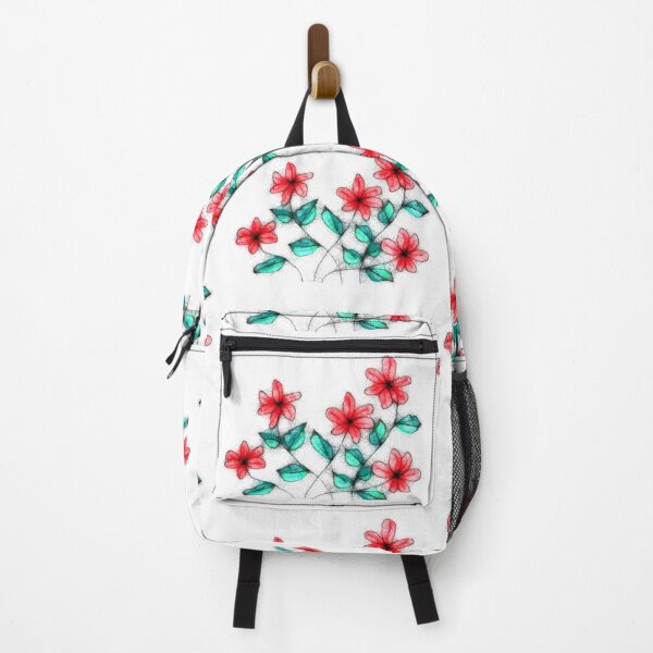 Item preview, Floral red pattern designed and sold by cuprum.