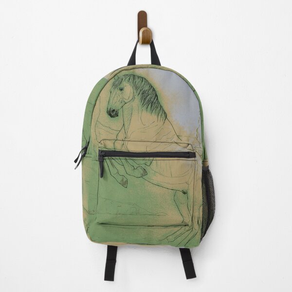 Item preview, Rearing colorful horse sketch designed and sold by horseaddicted.