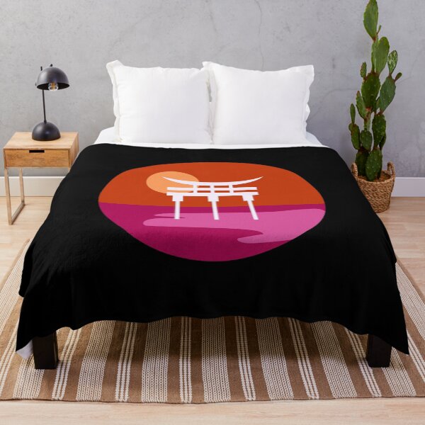 Item preview, Japanese Torii Gate Landscape. Lesbian Pride designed and sold by Subtle Pride Shop.