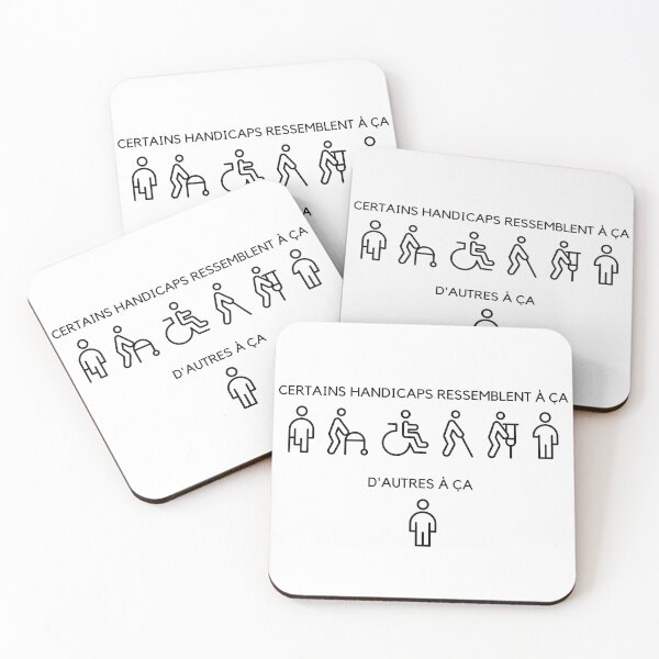 Item preview, Handicap Invisible - Invisible Disability, French designed and sold by DisabiliTees.