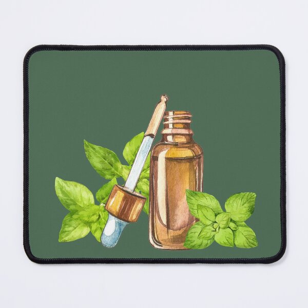 Item preview, Sweet Basil Essential Oil Bottle and Dropper designed and sold by Alicia Chee.