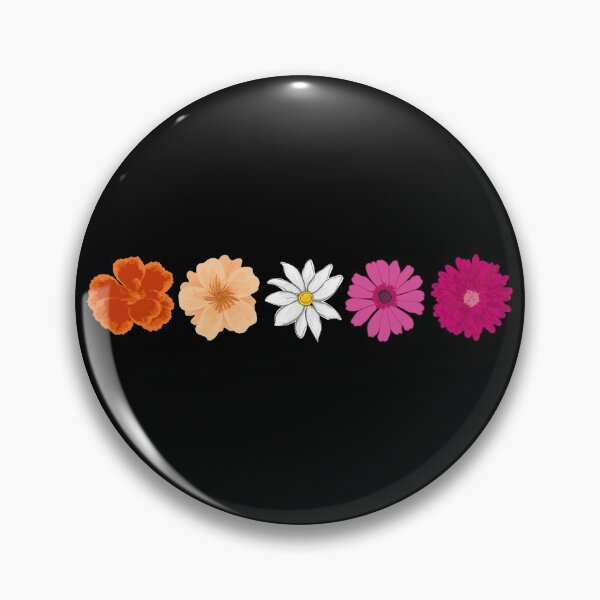 Item preview, Small Lesbian Flowers. Lesbian Pride designed and sold by Subtle Pride Shop.