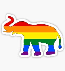 Rainbow Elephant Sticker