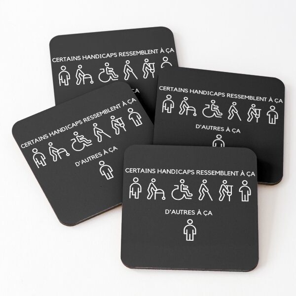 Item preview, Handicap Invisible - Invisible Disability, French designed and sold by DisabiliTees.