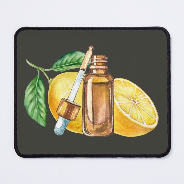 Item preview, Lemon Essential Oil Bottle and Dropper designed and sold by Alicia Chee.