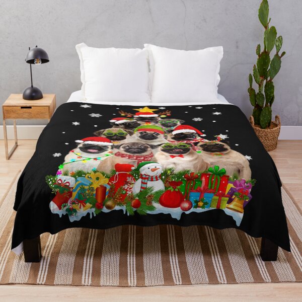 Item preview, Funny Christmas Tree Lights Pug Dog Xmas Pajama designed and sold by Nena12312.