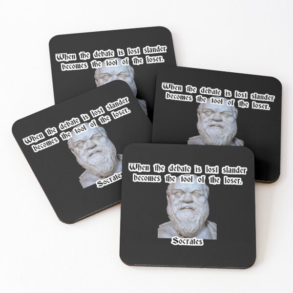Item preview, When the debate is lost, slander becomes the loser's tool - Socrates designed and sold by Zanimations.