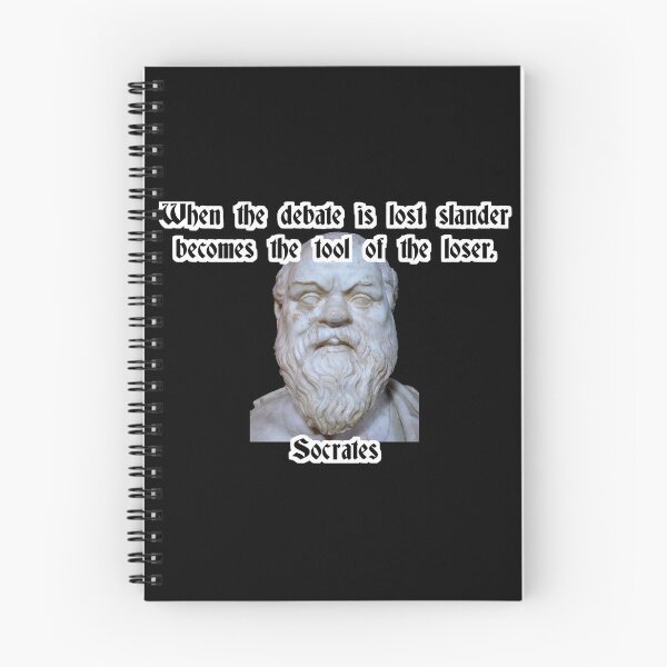 Item preview, When the debate is lost, slander becomes the loser's tool - Socrates designed and sold by Zanimations.