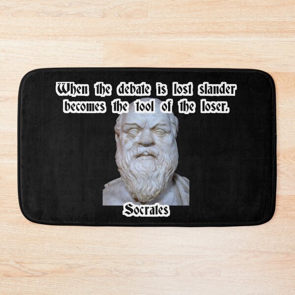 Item preview, When the debate is lost, slander becomes the loser's tool - Socrates designed and sold by Zanimations.