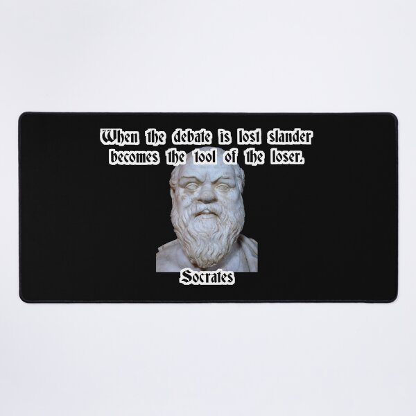 Item preview, When the debate is lost, slander becomes the loser's tool - Socrates designed and sold by Zanimations.