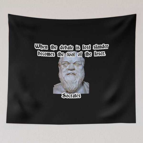 Item preview, When the debate is lost, slander becomes the loser's tool - Socrates designed and sold by Zanimations.