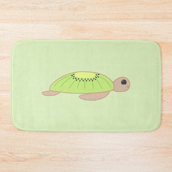 Item preview, Kiwi fruit Turtle - Green Background designed and sold by Cre8iveCat.