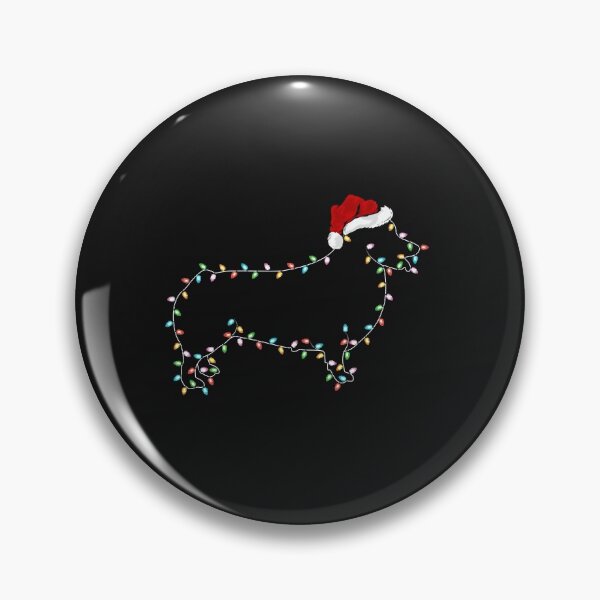 Artikelvorschau, Funny Corgi Dog Xmas Lighting Santa Hat Corgi Christmas entworfen und verkauft von Nena12312.