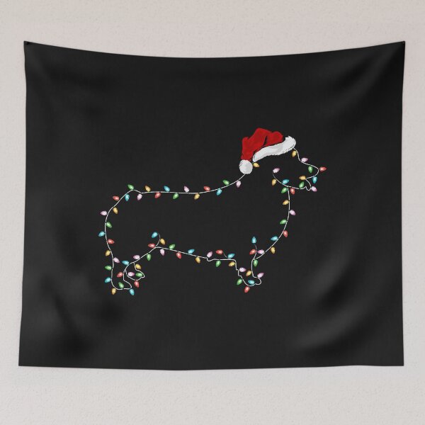 Item preview, Funny Corgi Dog Xmas Lighting Santa Hat Corgi Christmas designed and sold by Nena12312.