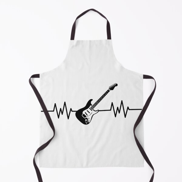 Item preview, Guitar Heartbeat (Black Print) designed and sold by FinishYourSong.