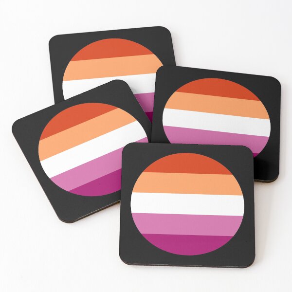Artikelvorschau, Kreis lesbische Flagge. Lesbischer Stolz entworfen und verkauft von Subtle Pride Shop.