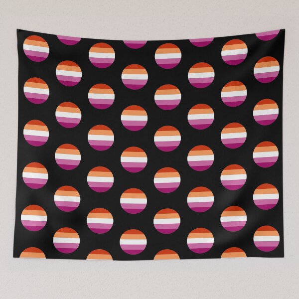 Item preview, Circle Lesbian Flag. Lesbian Pride designed and sold by Subtle Pride Shop.