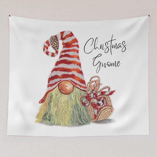 Item preview, Christmas Gnome with Gift  designed and sold by fowons.