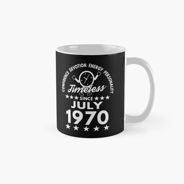 Item preview, July Birthday Timeless Person -1970 - White Text designed and sold by MoonsmileProd.