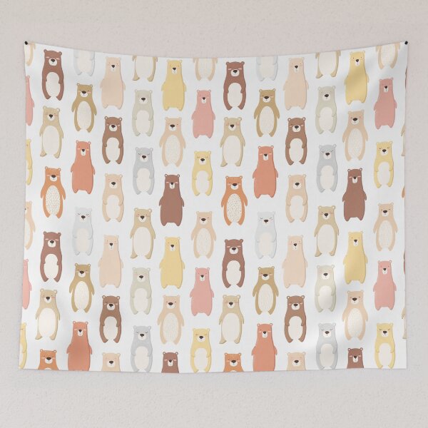 Item preview, Seamless pattern with colorful cute bears designed and sold by DarianaArt.
