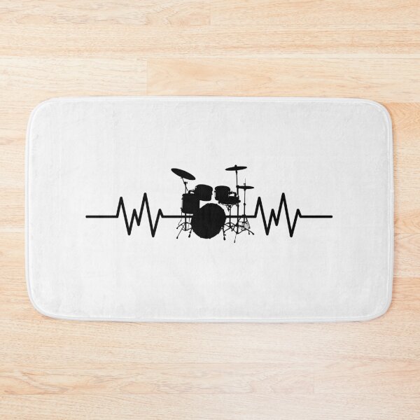 Item preview, Drum Heartbeat (Black Print) designed and sold by FinishYourSong.