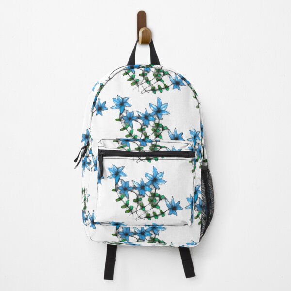 Item preview, Floral blue pattern designed and sold by cuprum.