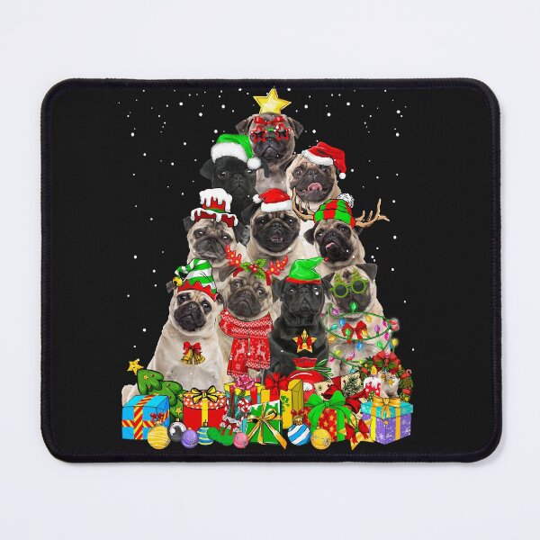 Item preview, Funny Pug Dog Christmas Tree Lights Xmas Pajama designed and sold by Nena12312.